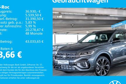 VW T-Roc 1.501 km 36.930 &euro; Stuttgart-Wangen 70188