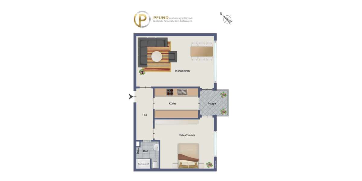 Etagenwohnung Korb - 2 Zimmer, 56 m&sup2;, 169.500&euro; | Angebot:26554487