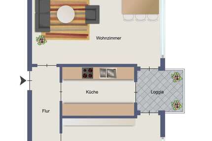Wohnung Korb - 2 Zimmer, 56 m&sup2;, 169.500&euro; | Angebot:26554487