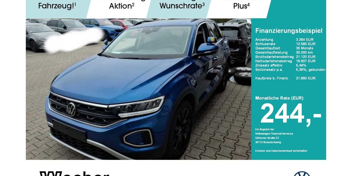 VW T-Roc 24.590 km 20.990 &euro; Weil der Stadt 71263