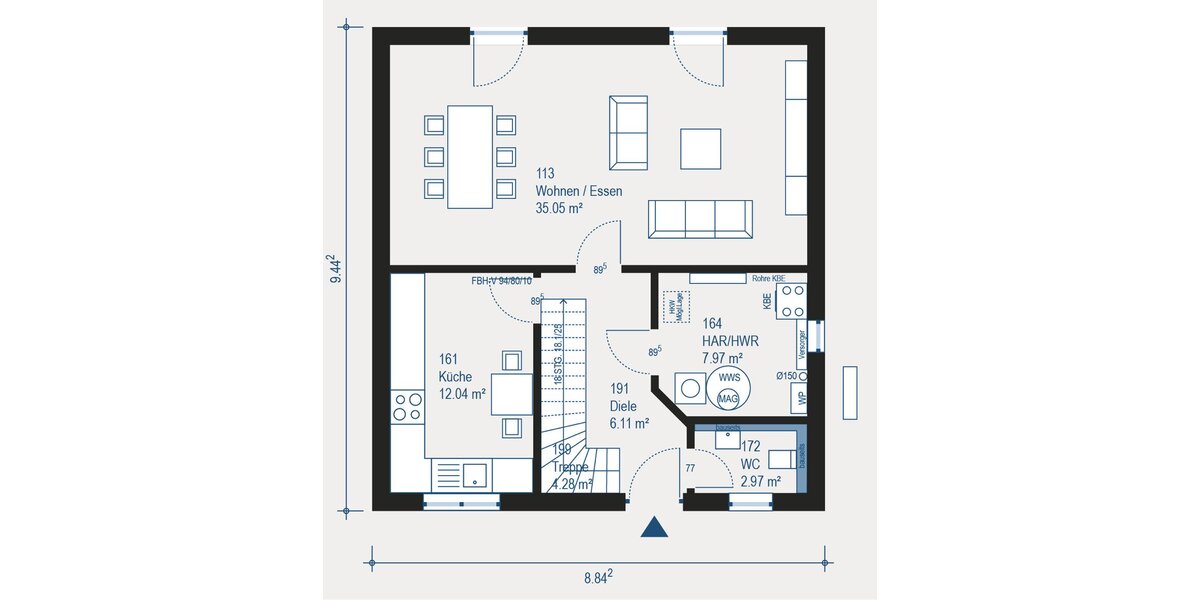 Ihr eigenes Zuhause im beliebten Heilbronn-Sontheim - und das Grundstück ist schon dabei. - Einfamilienhaus Heilbronn Sontheim | Angebot:27496971