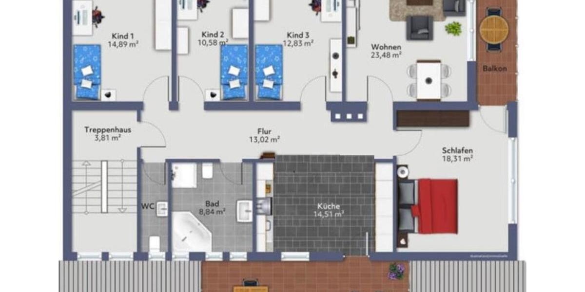 Etagenwohnung Spiegelberg - 5 Zimmer, 150 m&sup2;, 1.450&euro; | Angebot:24399565