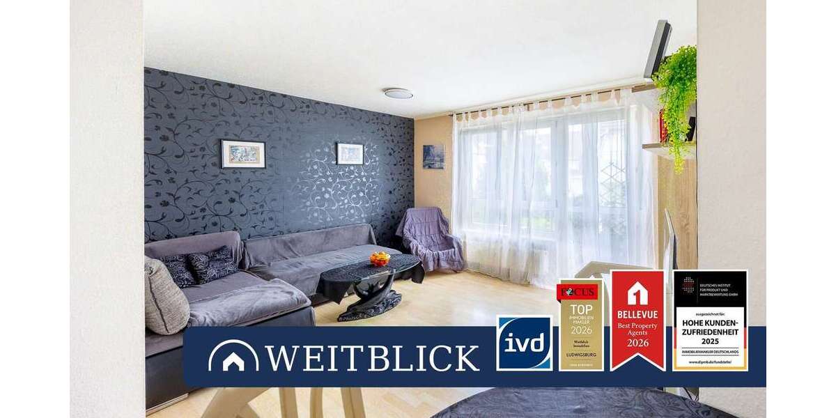 Etagenwohnung Ludwigsburg Pflugfelden - 2.5 Zimmer, 47 m&sup2;, 175.000&euro; | Angebot:26852951