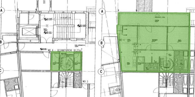 Etagenwohnung Stuttgart Mitte - 2 Zimmer, 91 m&sup2;, 1.400&euro; | Angebot:25700249