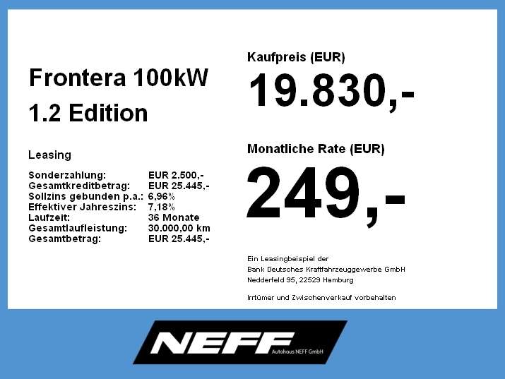 Opel Frontera 13.500 km 19.830 &euro; Heilbronn 74074