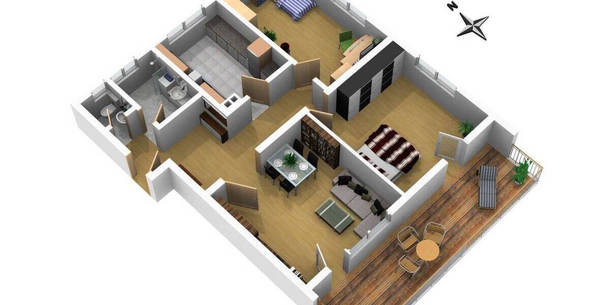 Etagenwohnung Waiblingen Hohenacker - 3 Zimmer, 87 m&sup2;, 299.000&euro; | Angebot:25929292