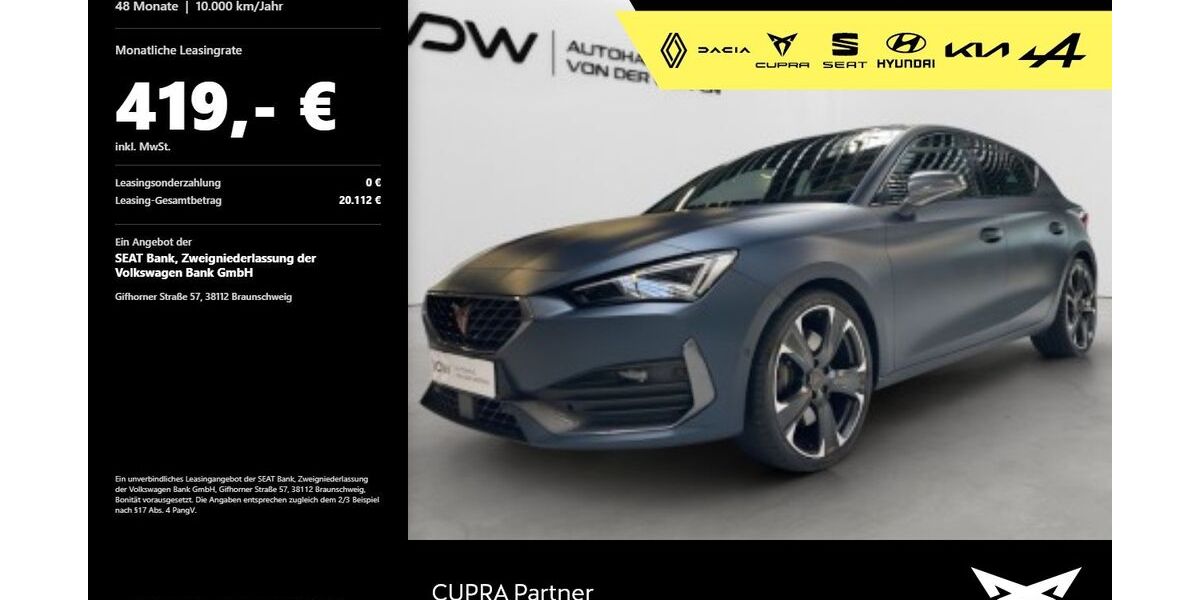 Cupra Leon 16.400 km 37.880 &euro; Heilbronn 74076