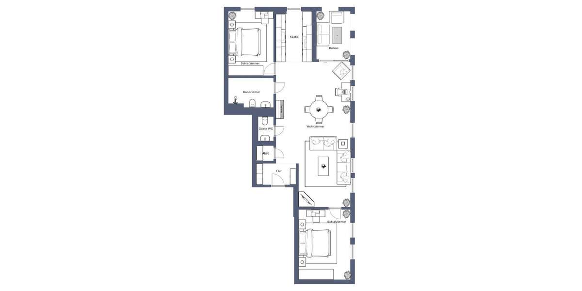 Etagenwohnung Stuttgart / Zuffenhausen Zuffenhausen - 3 Zimmer, 95 m&sup2;, 589.000&euro; | Angebot:25704153