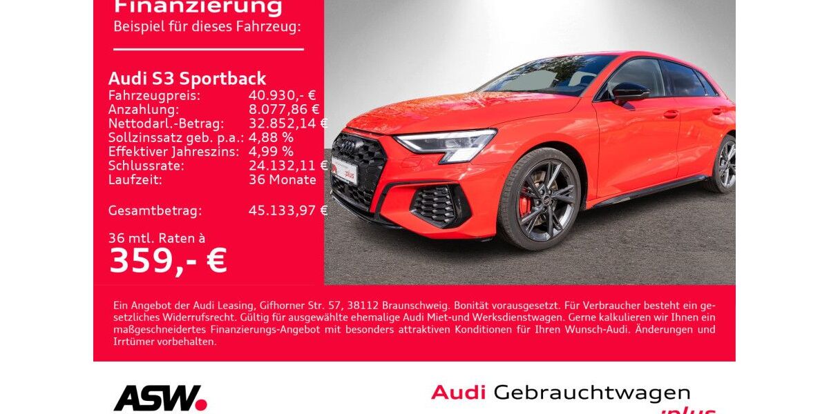 Audi S3 39.990 km 40.930 &euro; Heilbronn 74074
