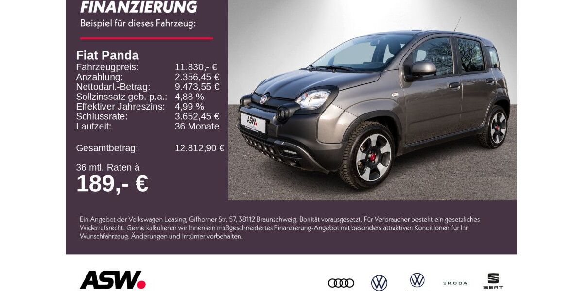 Fiat Panda 21.000 km 9.960 &euro; Weinsberg 74189