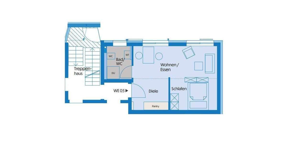 Etagenwohnung Bietigheim-Bissingen / Bissingen Bissingen - 1 Zimmer, 33 m&sup2;, 195.000&euro; | Angebot:25704213