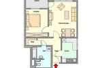 Etagenwohnung Stuttgart Mühlhausen - 2 Zimmer, 57 m&sup2;, 714&euro; | Angebot:25958911