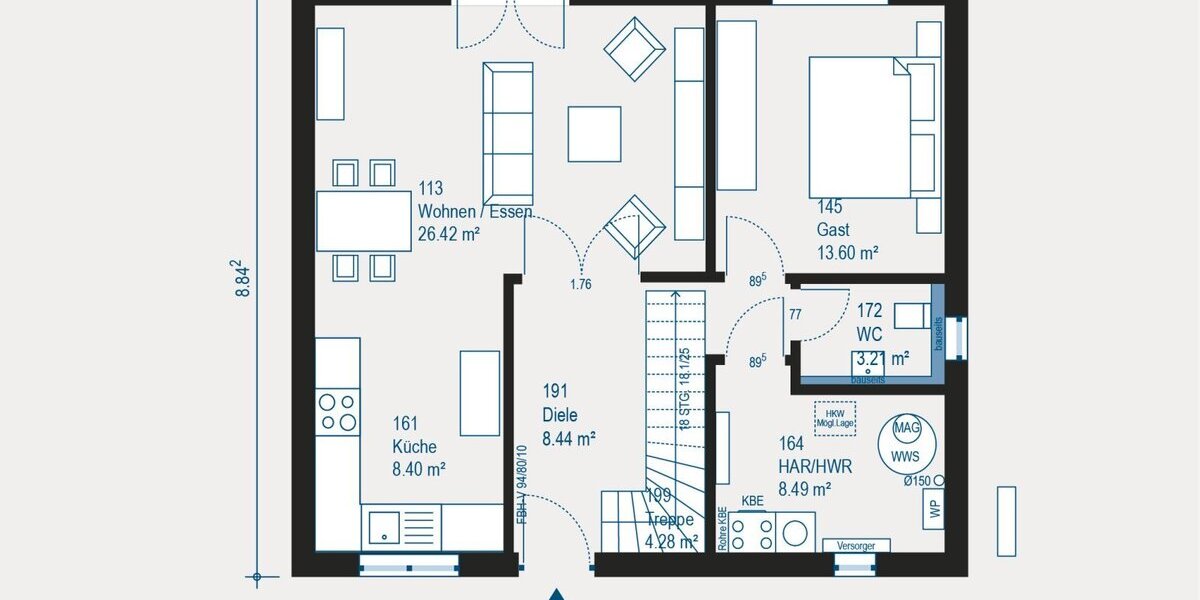 Modernes Einfamilienhaus in Weinstadt - Individuell geplant, hochwertig umgesetzt - Einfamilienhaus Weinstadt | Angebot:27544258