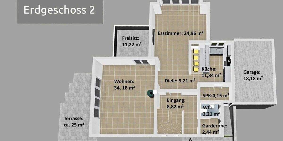 Einfamilienhaus Weissach-Flacht / Kreis Böblingen Flacht - 9 Zimmer, 283 m&sup2;, 849.000&euro; | Angebot:25720608