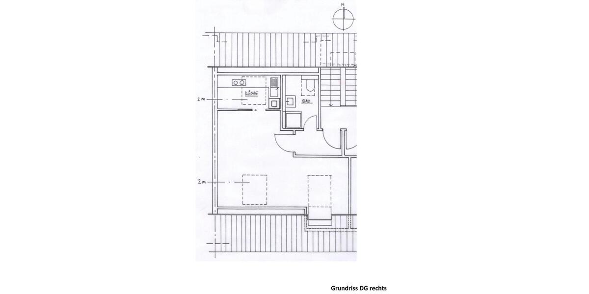 Dachgeschoßwohnung Stuttgart Feuerbach - 1 Zimmer, 32 m&sup2;, 540&euro; | Angebot:27587728