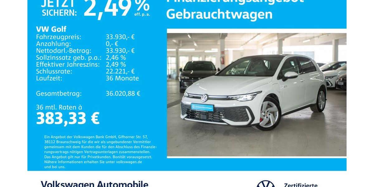 VW Golf 14.989 km 33.930 &euro; Stuttgart-Wangen 70188