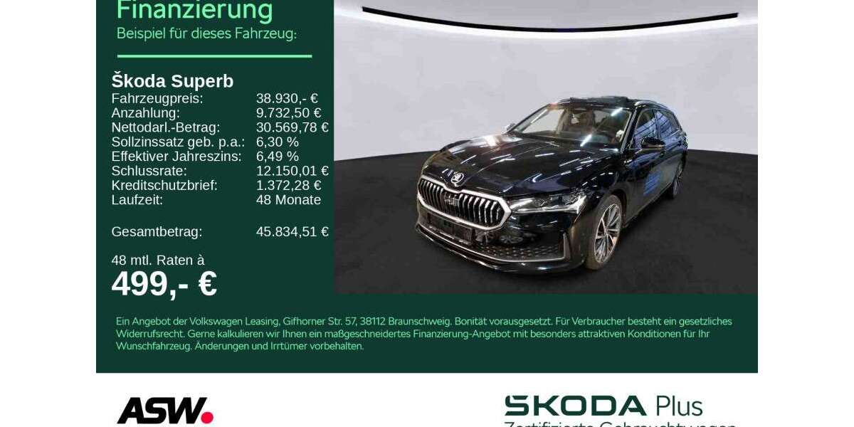 Skoda Superb 41.100 km 38.930 &euro; Heilbronn 74076