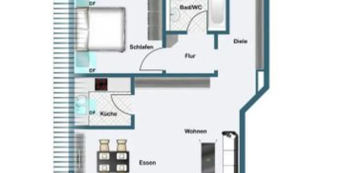 Dachgeschoßwohnung Leonberg - 2.5 Zimmer, 60 m&sup2;, 900&euro; | Angebot:25719326