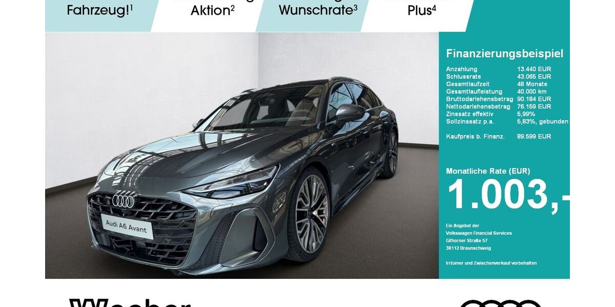 Audi A6 2.999 km 89.599 &euro; Leonberg 71229