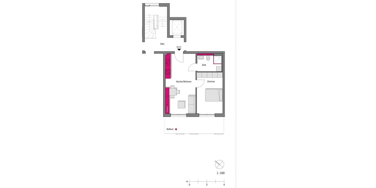 Etagenwohnung Esslingen am Neckar - 2 Zimmer, 51 m&sup2;, 1.270&euro; | Angebot:25576440