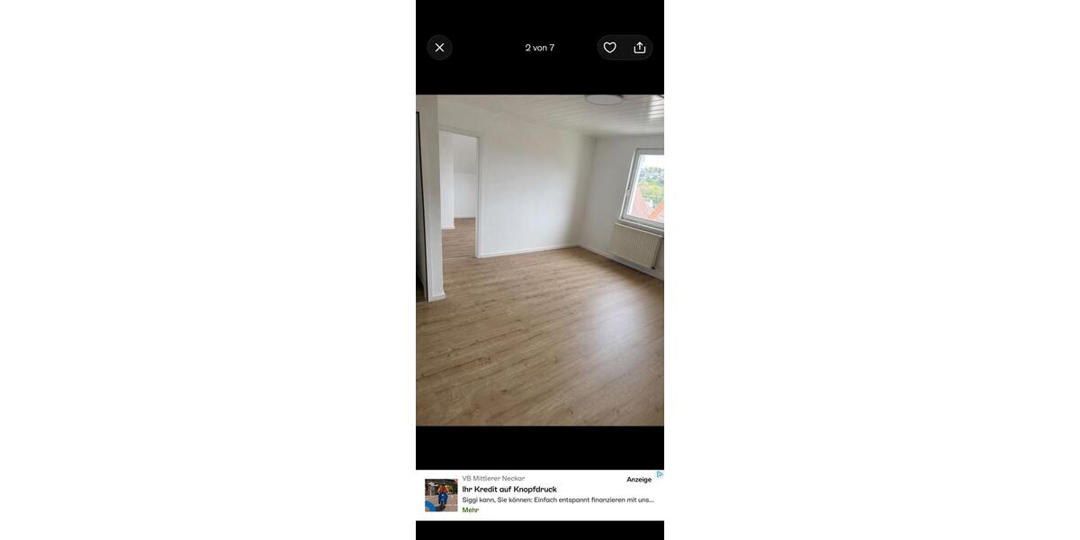 Dachgeschoßwohnung Lauffen am Neckar - 3 Zimmer, 64 m&sup2;, 750&euro; | Angebot:27576608