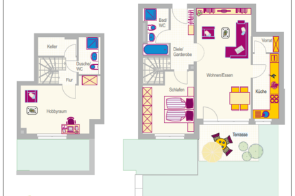 Wohnung Tamm - 3.5 Zimmer, 92 m&sup2;, 1.390&euro; | Angebot:27521661