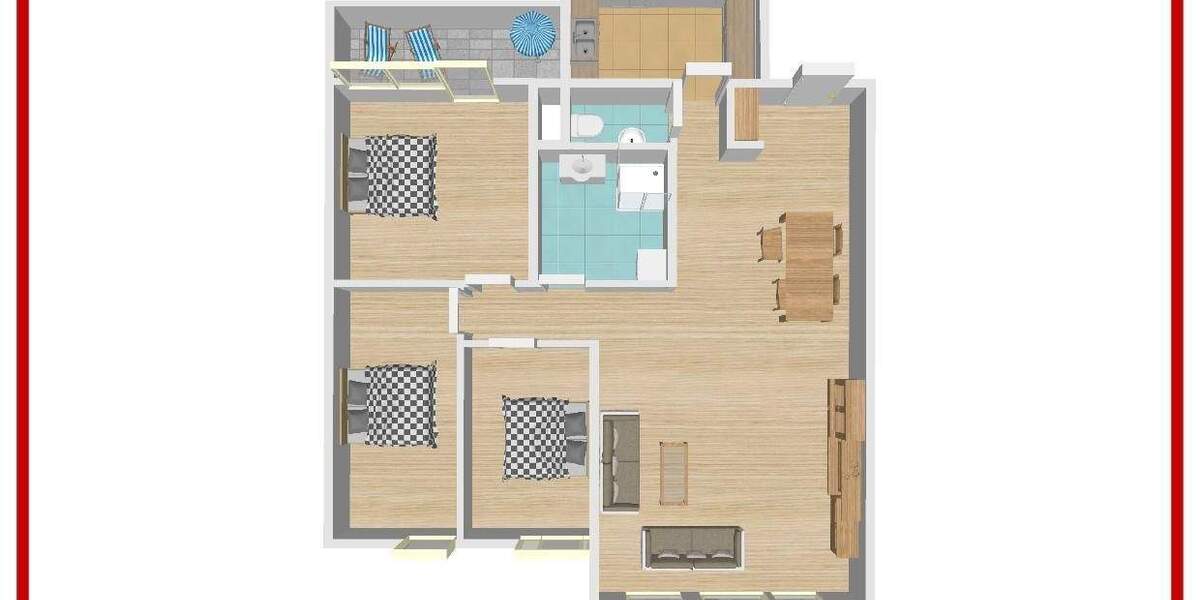 Etagenwohnung Winnenden Schelmenholz - 4 Zimmer, 108 m&sup2;, 330.000&euro; | Angebot:25677884