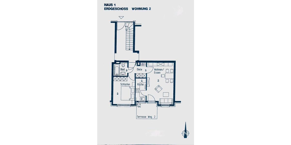 Erdgeschoßwohnung Bietigheim-Bissingen Bissingen - 2 Zimmer, 52 m&sup2;, 235.000&euro; | Angebot:26426072
