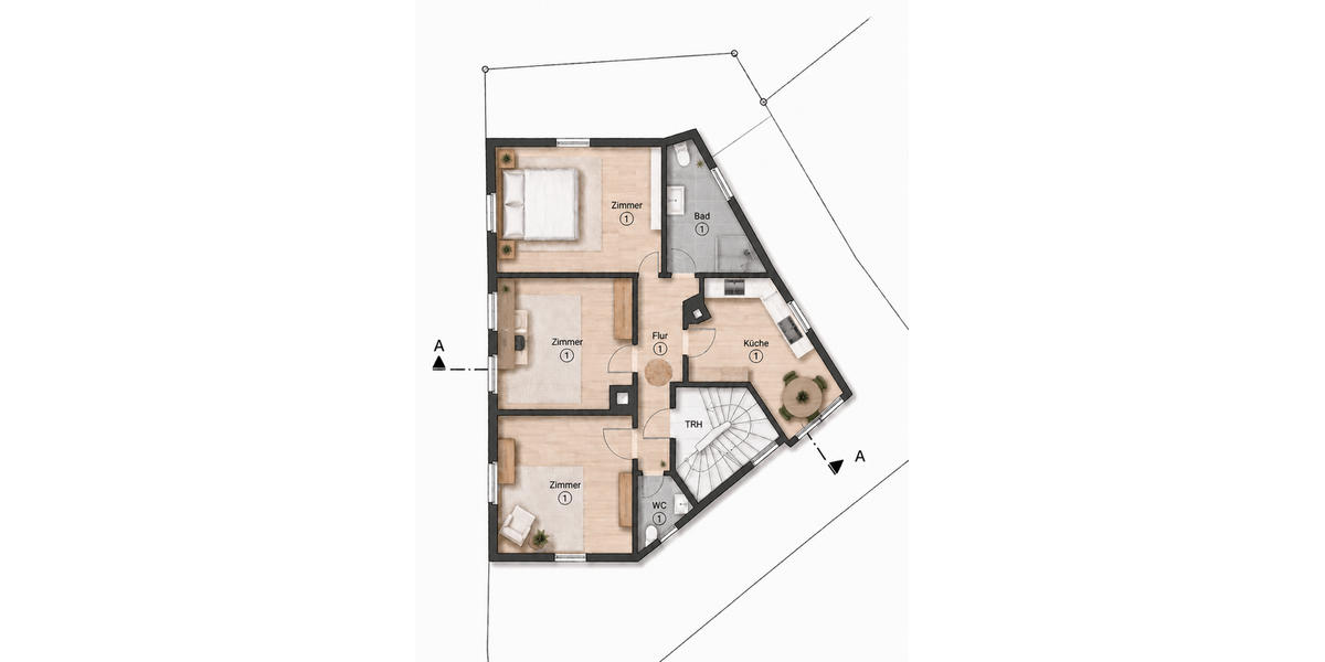 Frisch sanierte 3-Zimmer-Wohnung mit moderner Einbauküche - Erdgeschoßwohnung Esslingen Pliensauvorstadt | Angebot:27226779