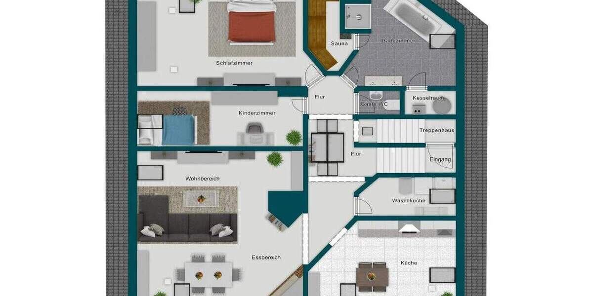 Etagenwohnung Stuttgart Süd - 3 Zimmer, 103 m&sup2;, 499.000&euro; | Angebot:25735585