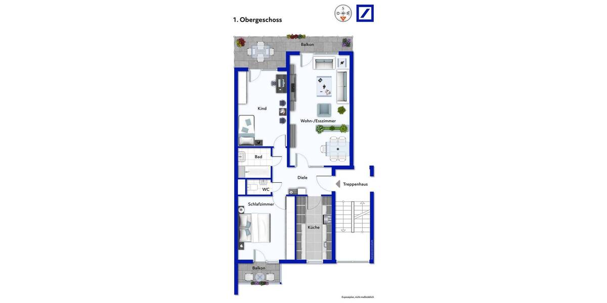 Etagenwohnung Filderstadt Plattenhardt - 3 Zimmer, 81 m&sup2;, 379.000&euro; | Angebot:26502646