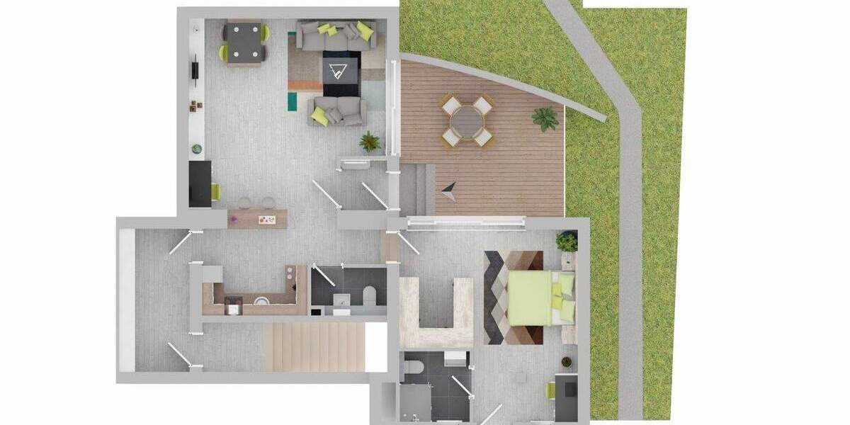 Etagenwohnung Stuttgart Sonnenberg - 2 Zimmer, 79 m&sup2;, 495.000&euro; | Angebot:25685485