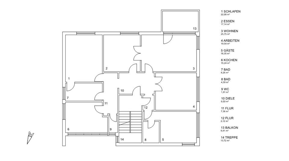 Etagenwohnung Stuttgart Stuttgart-Nord - 5 Zimmer, 155 m&sup2;, 930.000&euro; | Angebot:26610598