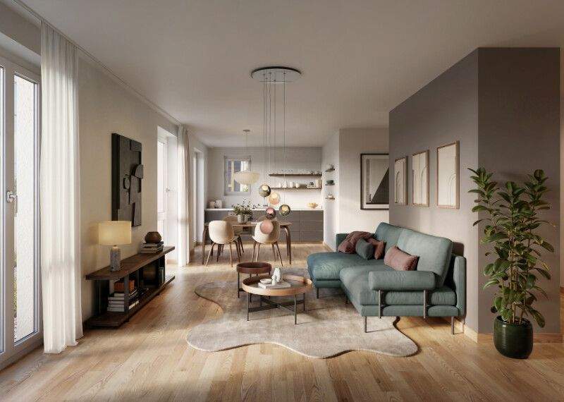 Etagenwohnung Remseck am Neckar Neckarrems - 3 Zimmer, 54 m&sup2;, 363.500&euro; | Angebot:25704204