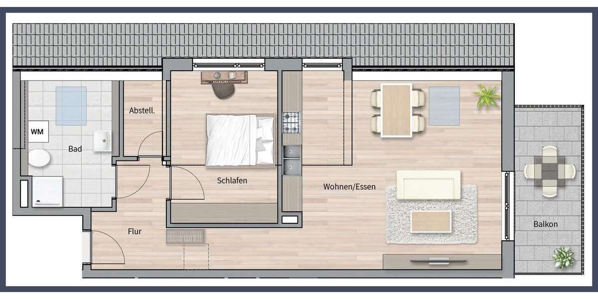 Etagenwohnung Leinfelden-Echterdingen Echterdingen - 2 Zimmer, 67 m&sup2;, 449.000&euro; | Angebot:24016289
