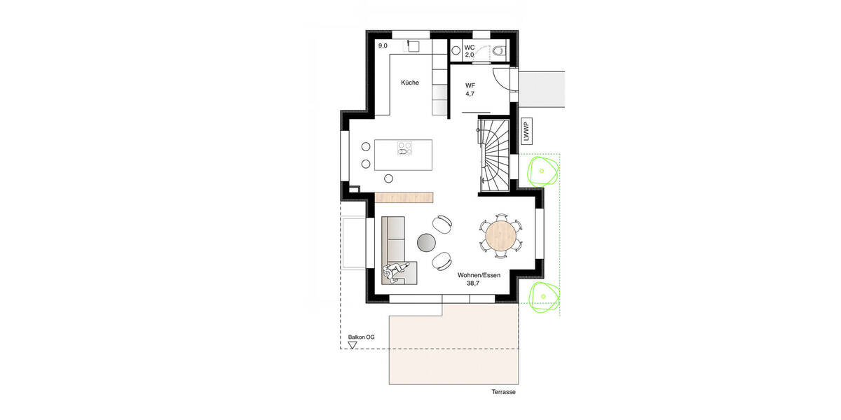 Einfamilienhaus Stuttgart / Botnang Botnang - 6 Zimmer, 168 m&sup2;, 1.259.370&euro; | Angebot:26568919