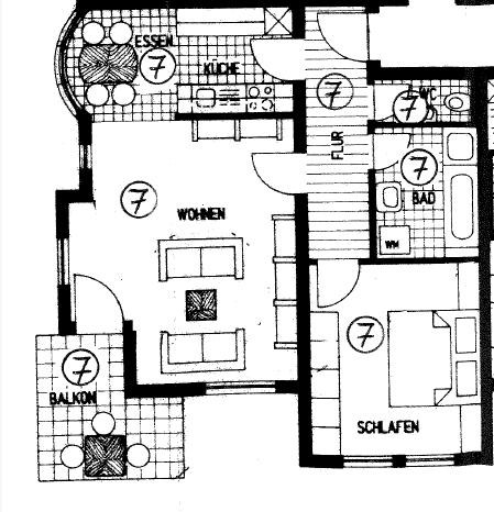 Etagenwohnung Stuttgart Neuwirtshaus - 2 Zimmer, 65 m&sup2;, 900&euro; | Angebot:25856608