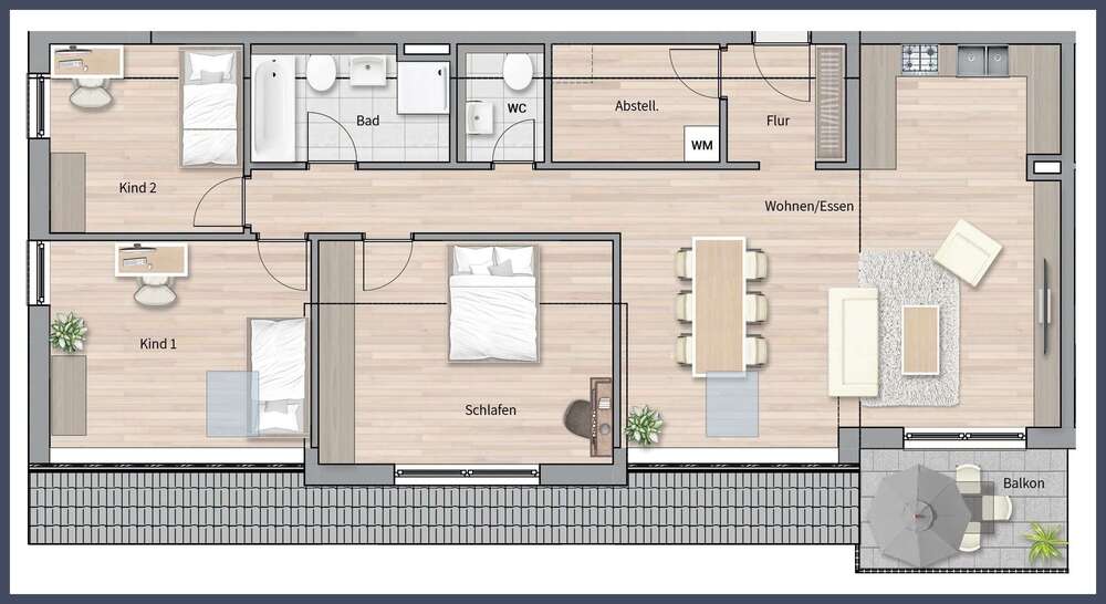 Etagenwohnung Leinfelden-Echterdingen Echterdingen - 4 Zimmer, 109 m&sup2;, 629.000&euro; | Angebot:24016287