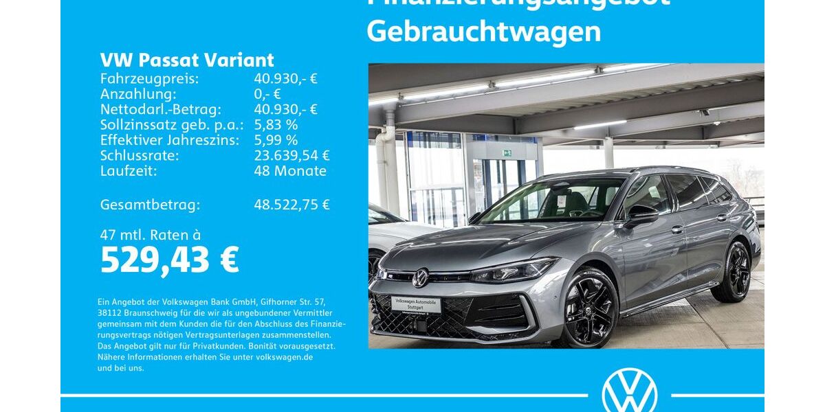 VW Passat Variant 26.900 km 40.630 &euro; Stuttgart-Wangen 70188