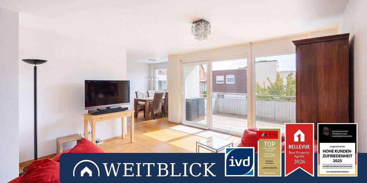 Etagenwohnung Ludwigsburg Pflugfelden - 4 Zimmer, 83 m&sup2;, 399.000&euro; | Angebot:27459349