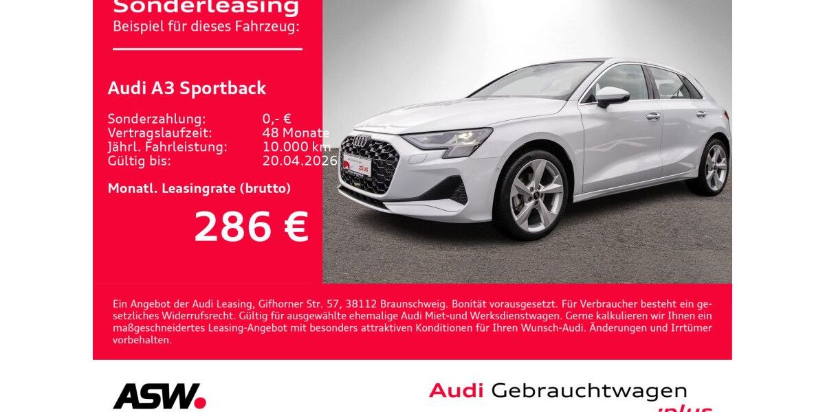 Audi A3 4.700 km 31.960 &euro; Heilbronn 74074