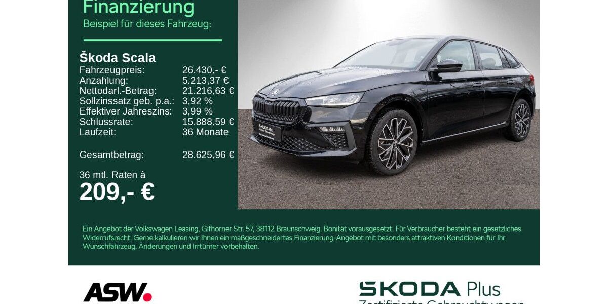 Skoda Scala 15.600 km 25.860 &euro; Heilbronn 74076