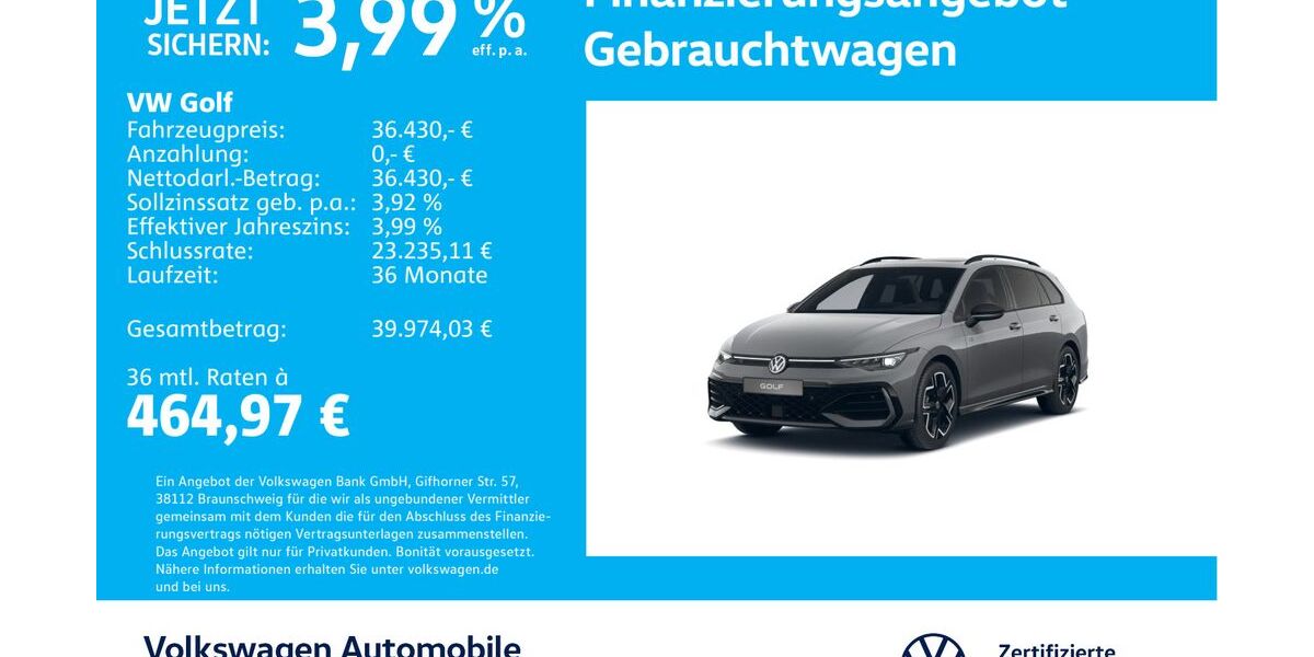 VW Golf 14.384 km 37.430 &euro; Stuttgart-Feuerbach 70469