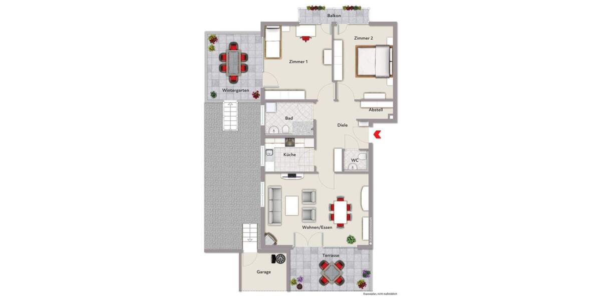 Etagenwohnung Böblingen Dagersheim - 3 Zimmer, 106 m&sup2;, 445.000&euro; | Angebot:25704280