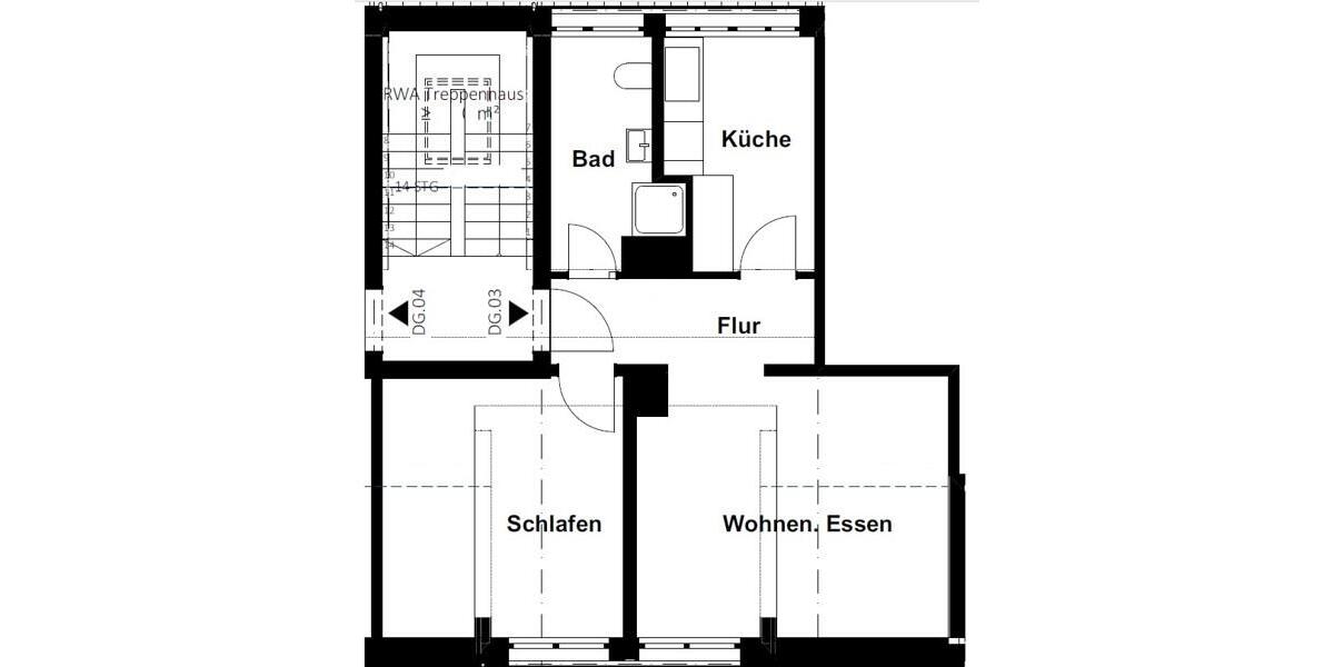 Dachgeschoßwohnung Heilbronn Böckingen - 2 Zimmer, 45 m&sup2;, 689&euro; | Angebot:25750333