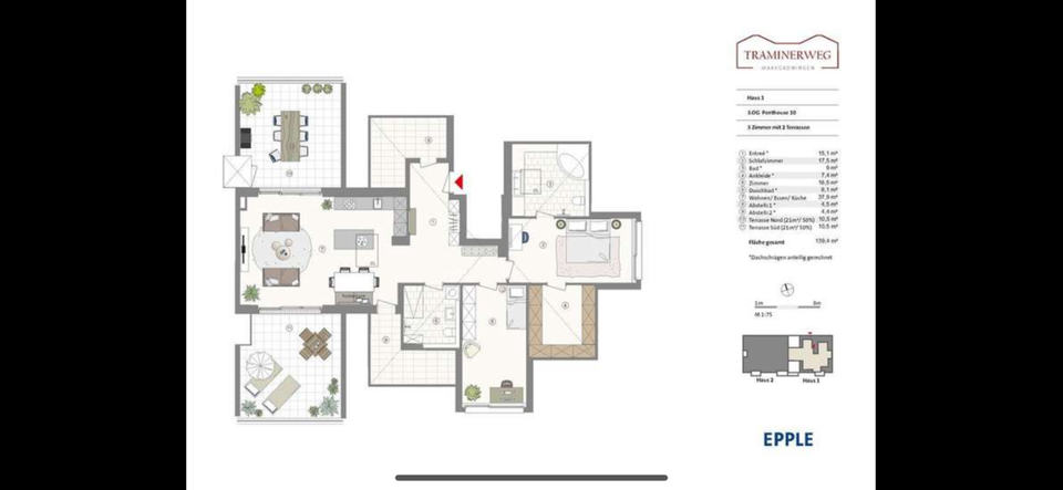 Einfamilienhaus Markgröningen - 3.5 Zimmer, 140 m&sup2;, 2.050&euro; | Angebot:25369088