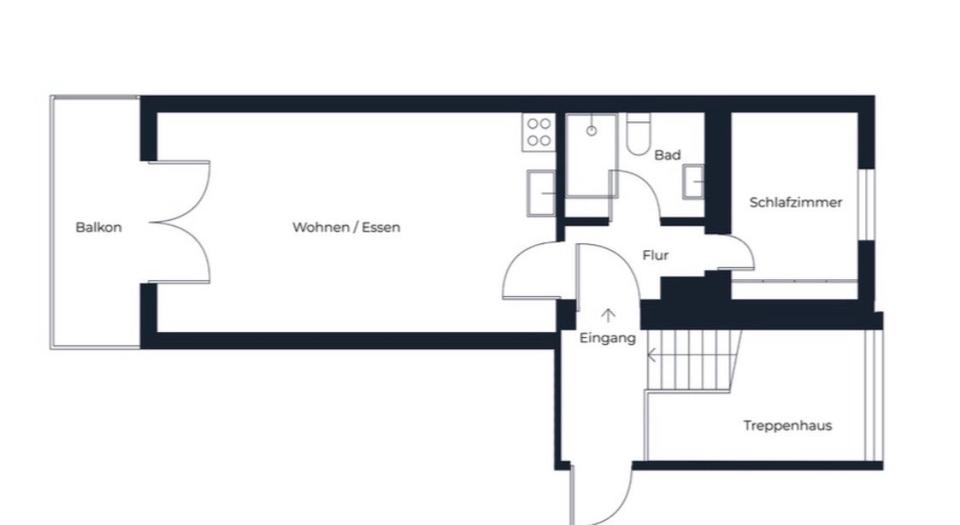 Etagenwohnung Denkendorf - 2 Zimmer, 45 m&sup2;, 800&euro; | Angebot:27576402