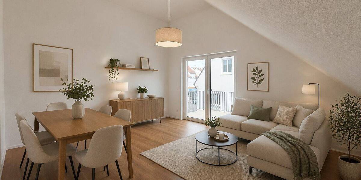 Etagenwohnung Ludwigsburg / Poppenweiler Poppenweiler - 3 Zimmer, 90 m&sup2;, 1.350&euro; | Angebot:26911824