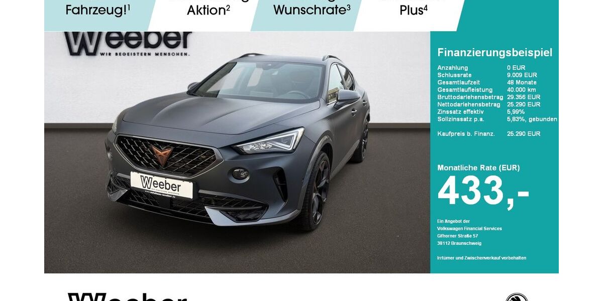 Cupra Formentor 63.006 km 24.890 &euro; Weil der Stadt 71263