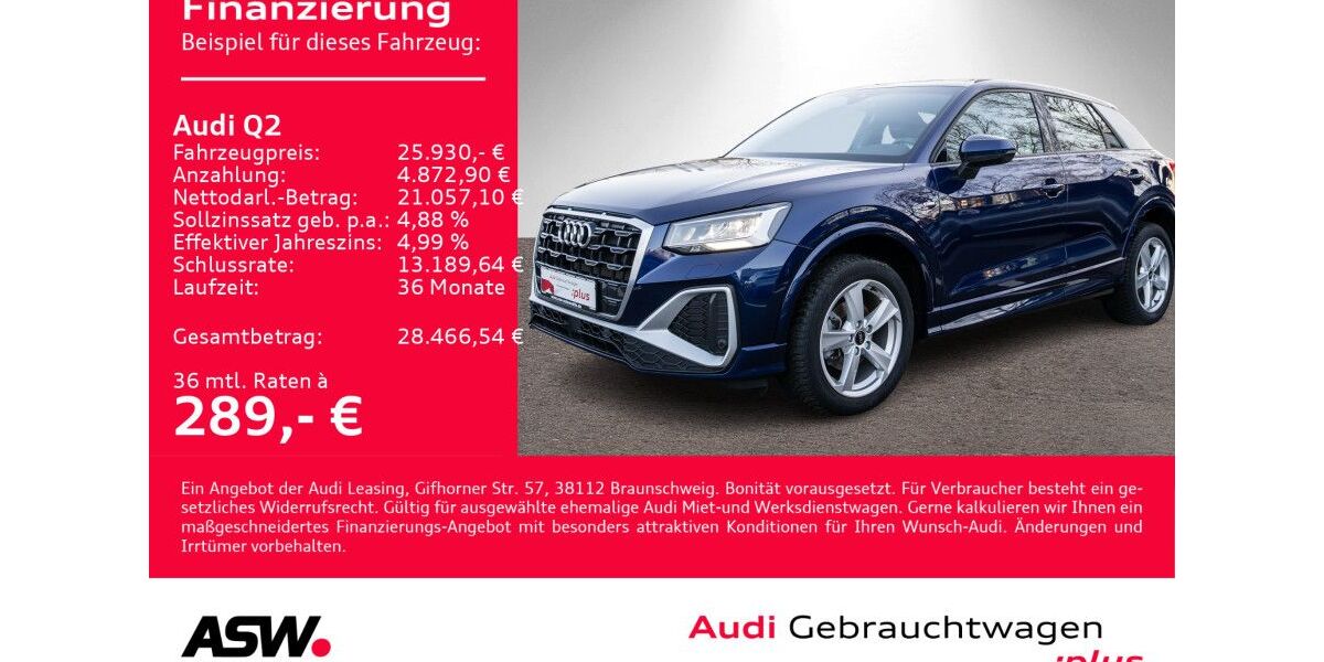 Audi Q2 58.300 km 25.930 &euro; Heilbronn 74074